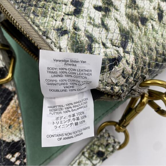 Madewell Flap Convertible Crossbody Snake Leather new with tags purse‎ - Picture 7 of 13